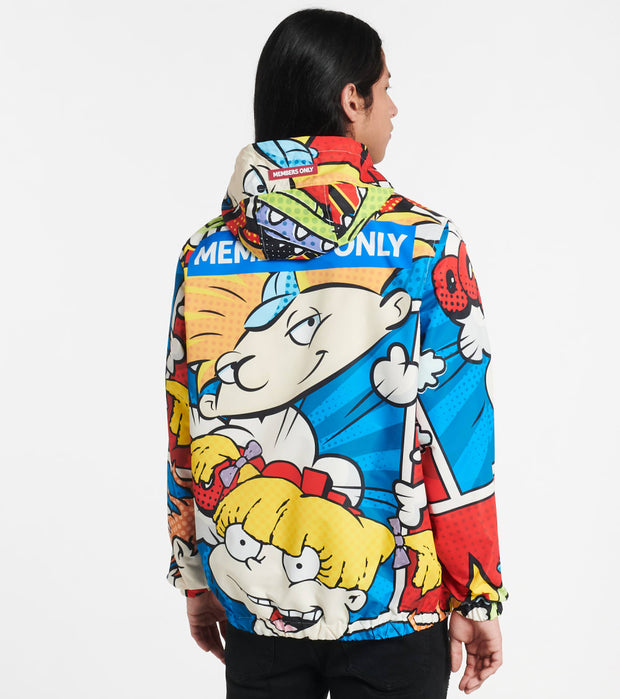 Members Only Rugrats Pop Art Windbreaker Jacket (Multi) - MN080145-MUL ...