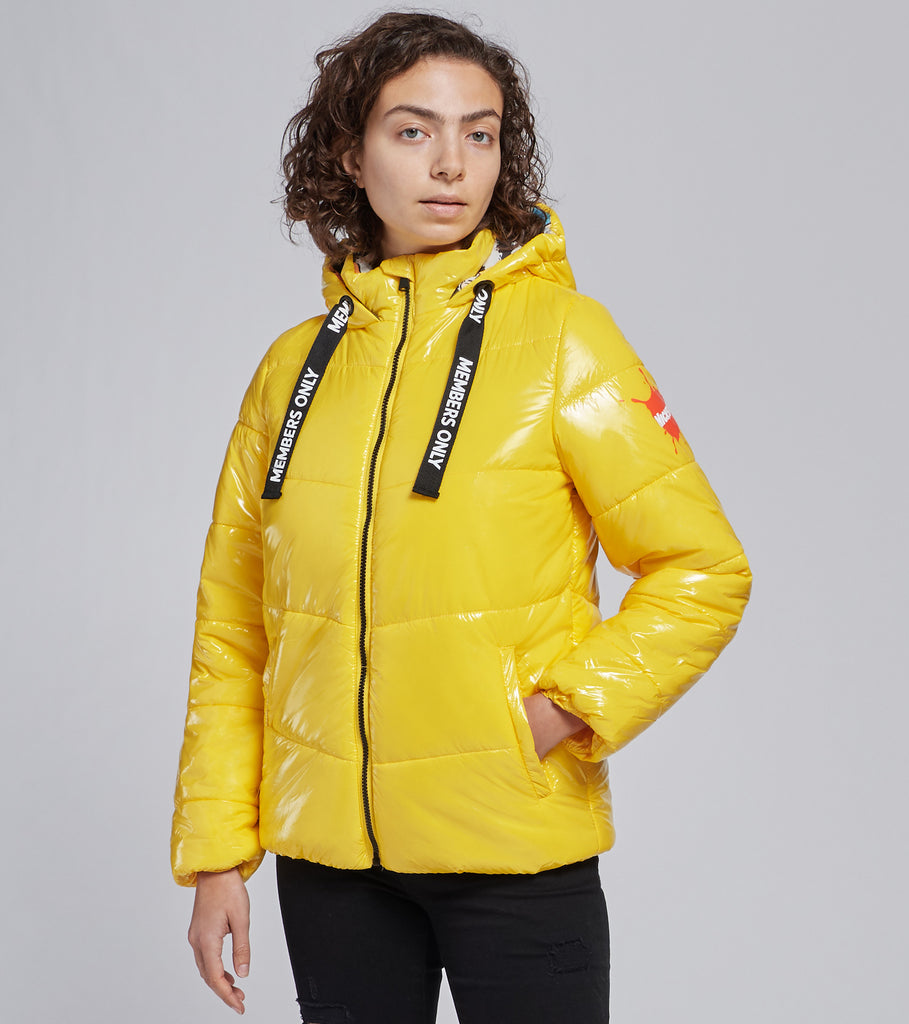 yellow nike bubble coat