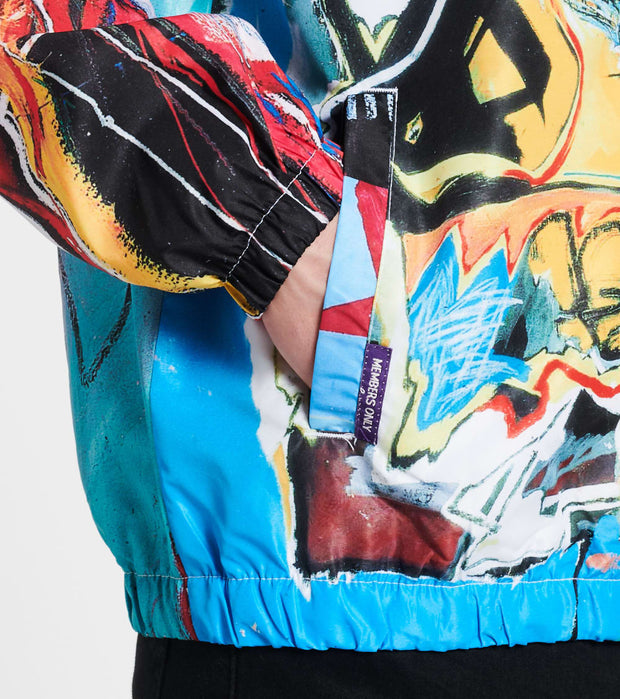 Members Only Basquiat Artesta Windbreaker Jacket (White) - MQ080204-MLT ...