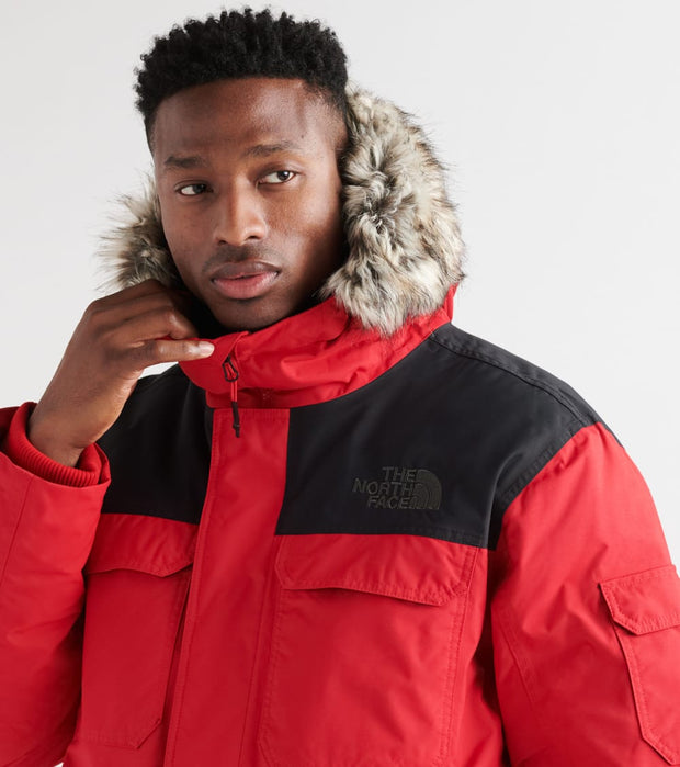 north face gotham jacket red