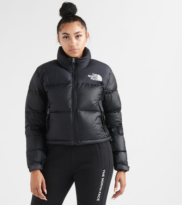 cropped north face puffer jacket