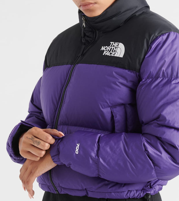 north face puffer jacket purple