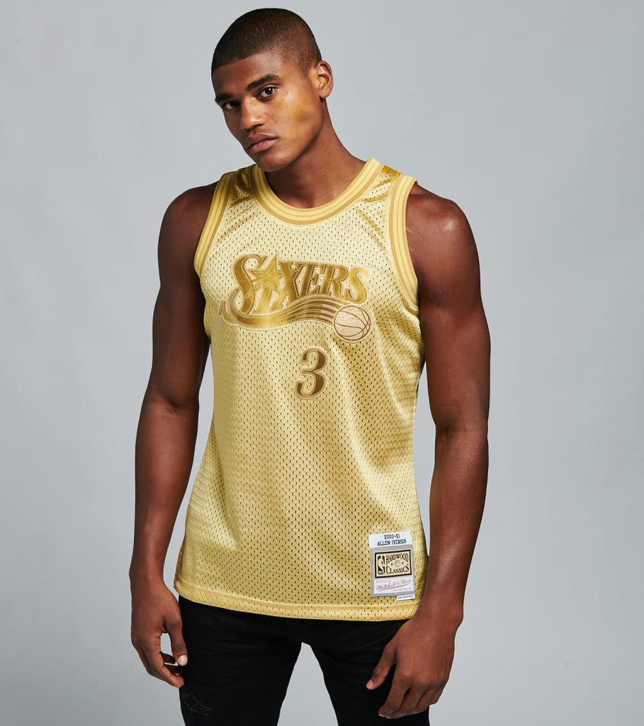 gold iverson jersey