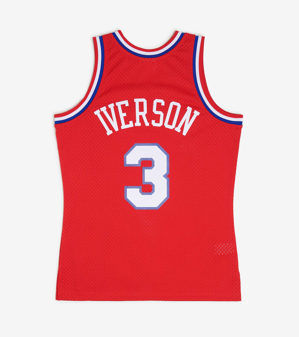 red iverson jersey