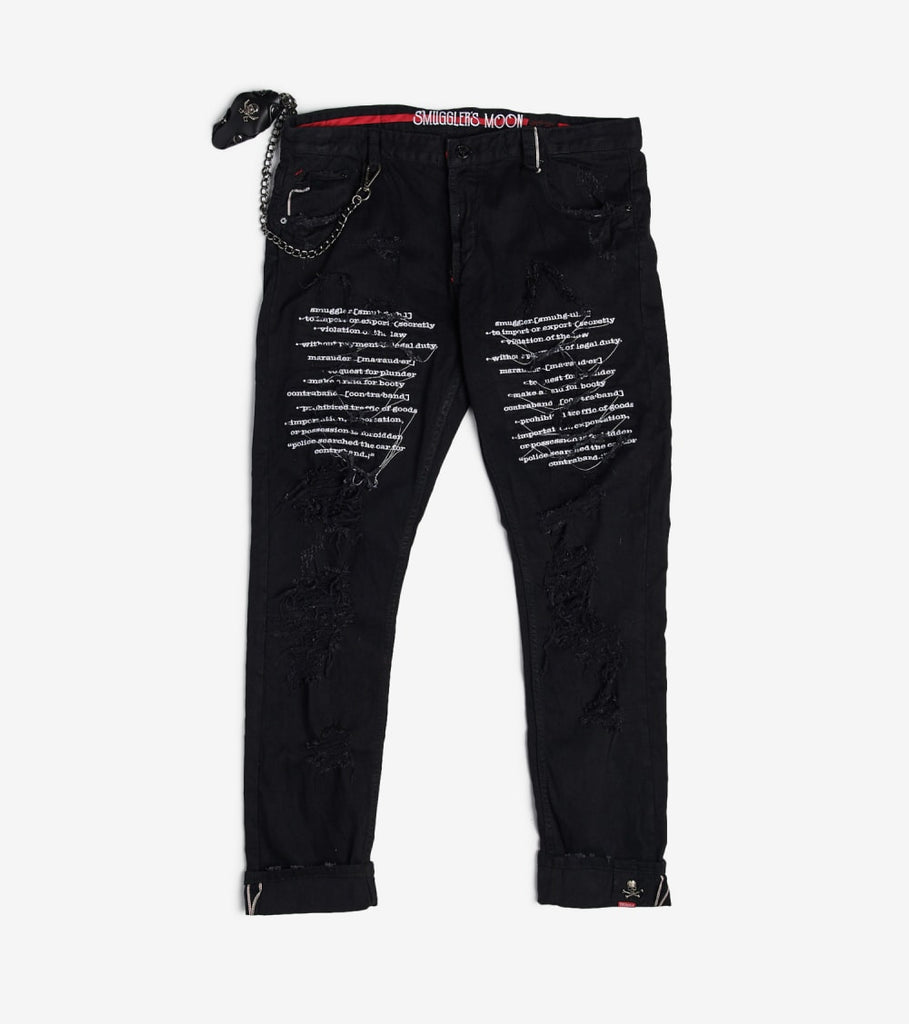 non stretch black jeans