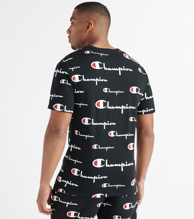 champion all over script shirt