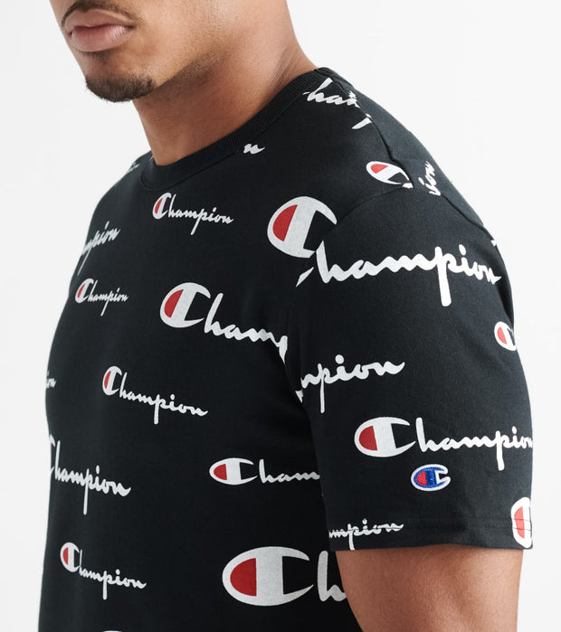 Champion Heritage All Over Script Tee 