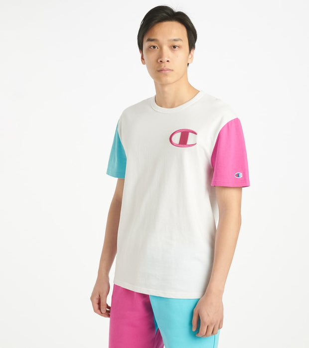 Champion Heritage Colorblock Tee (White 