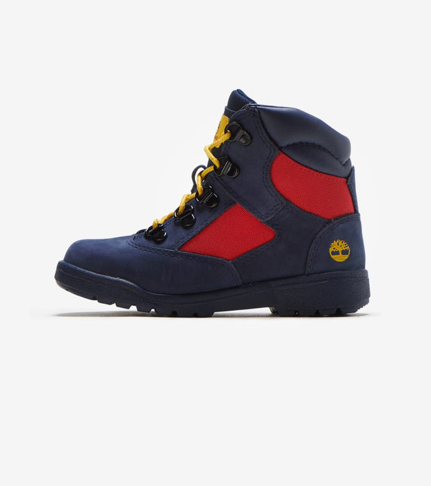 red blue and yellow timberlands