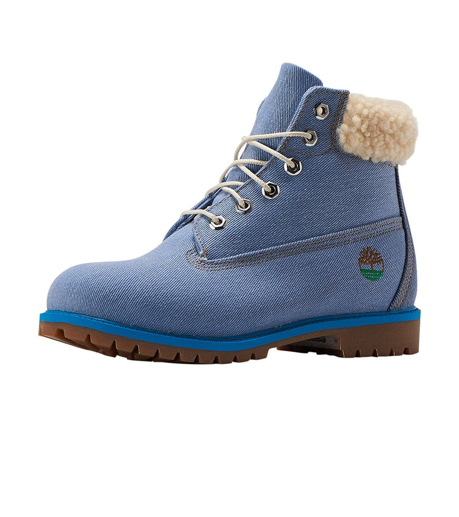 blue denim timberland boots