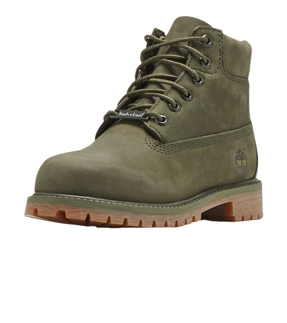 cream and green timberland field boots