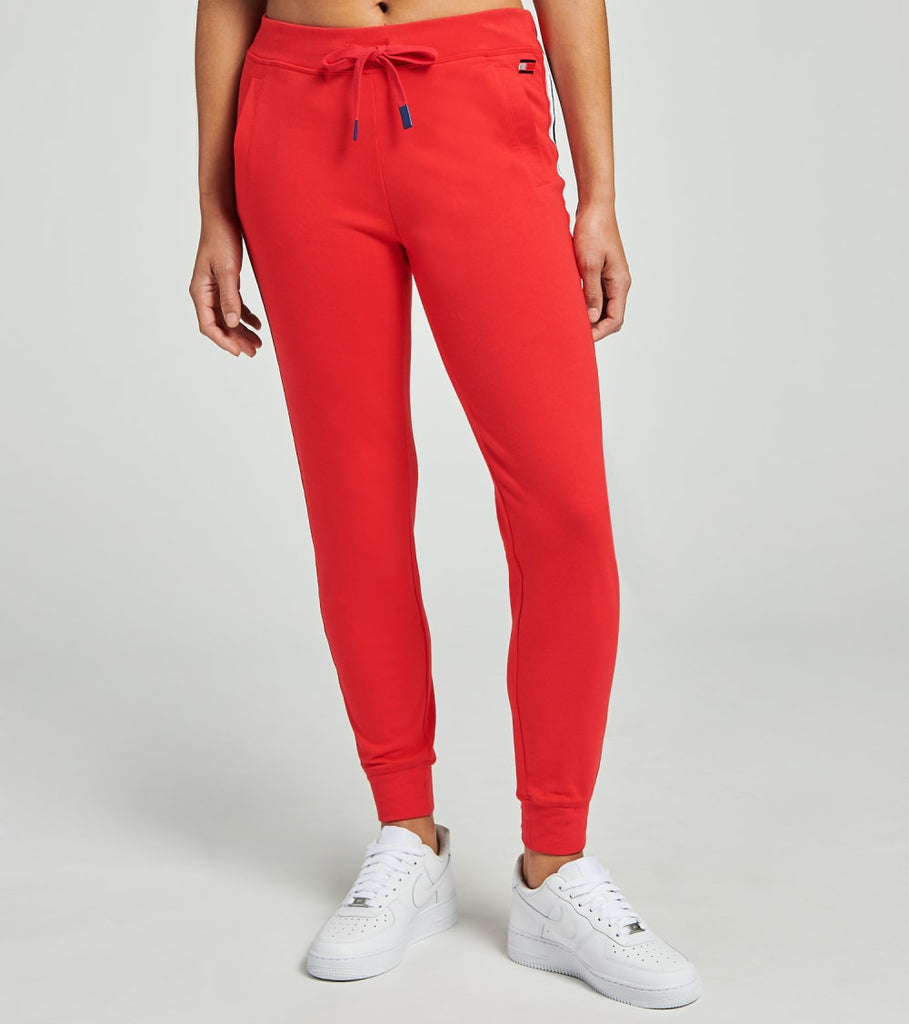 red tommy hilfiger joggers