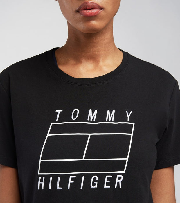 tommy jeans 6.0 crest flag tee m13