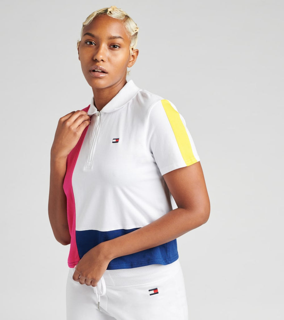 tommy hilfiger crop polo