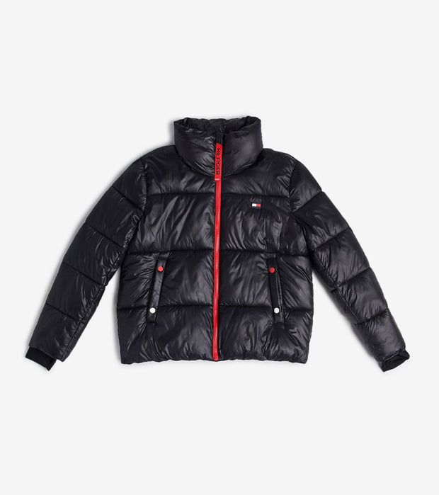 tommy hilfiger cropped puffer jacket