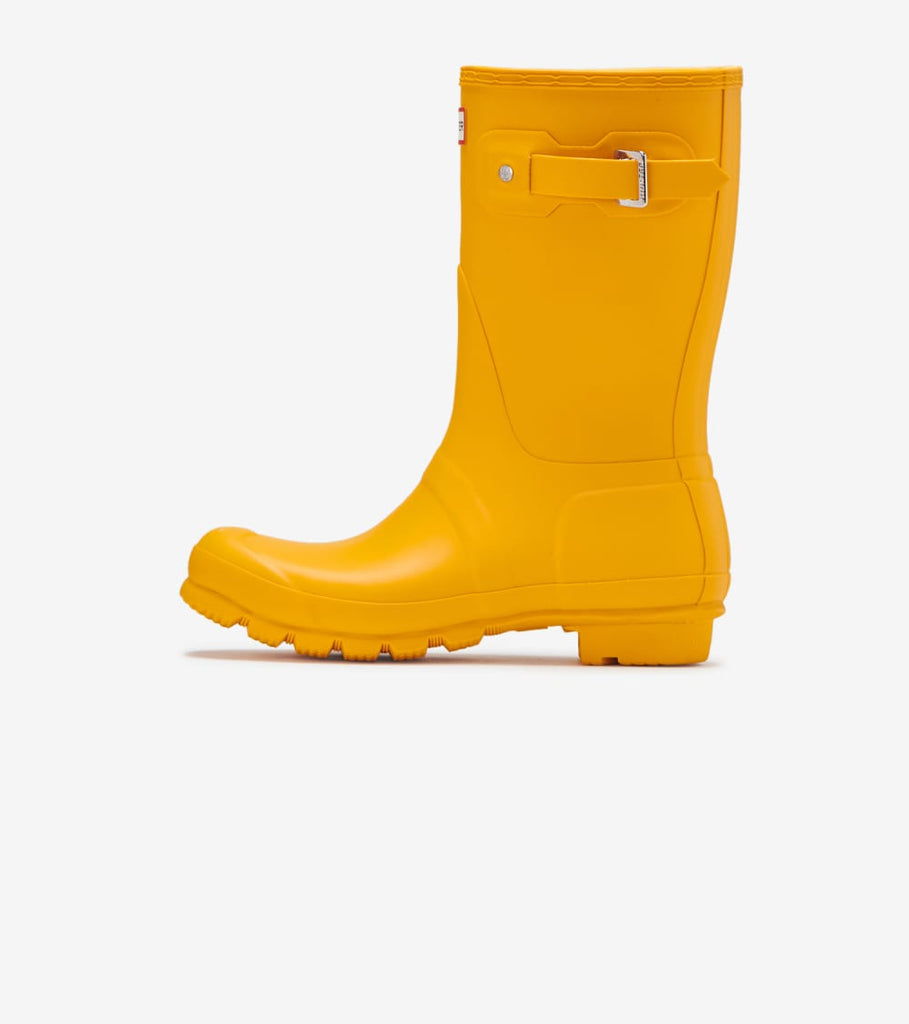yellow short boots