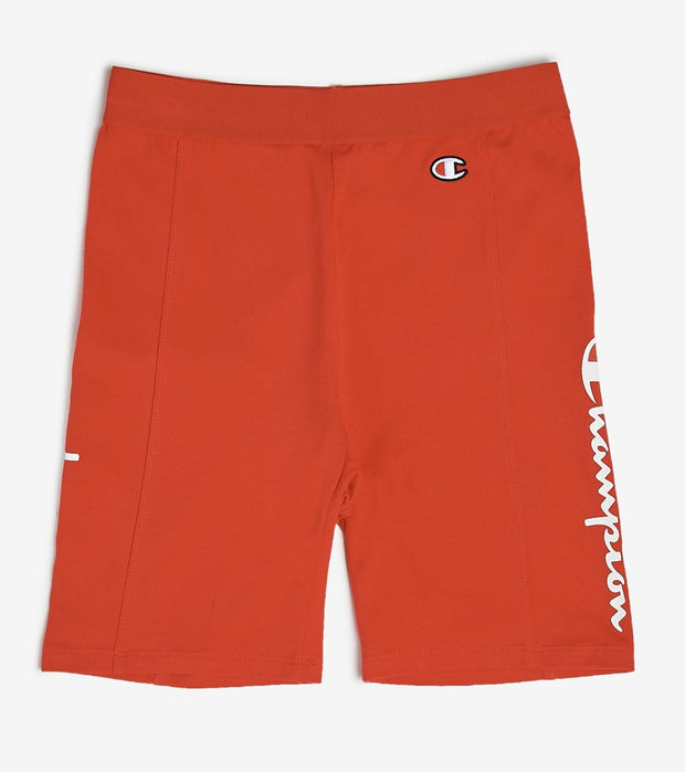 red champion biker shorts