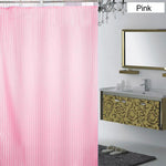 Αδιάβροχη κουρτίνα μπάνιου ριγέ 180x180cm - Ροζ GL-52328 - top200