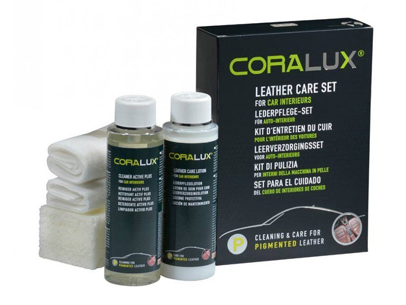 Odinio salono priežiūros rinkinys automobiliui CORALUX Car Leather Care Set