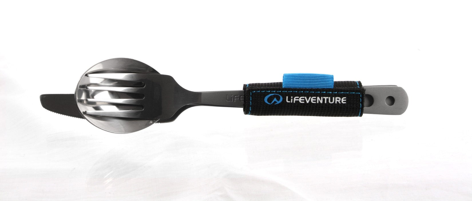 Kelioninis titaninių valgymo įrankių komplektas Lifeventure Titanium Cutlery Set