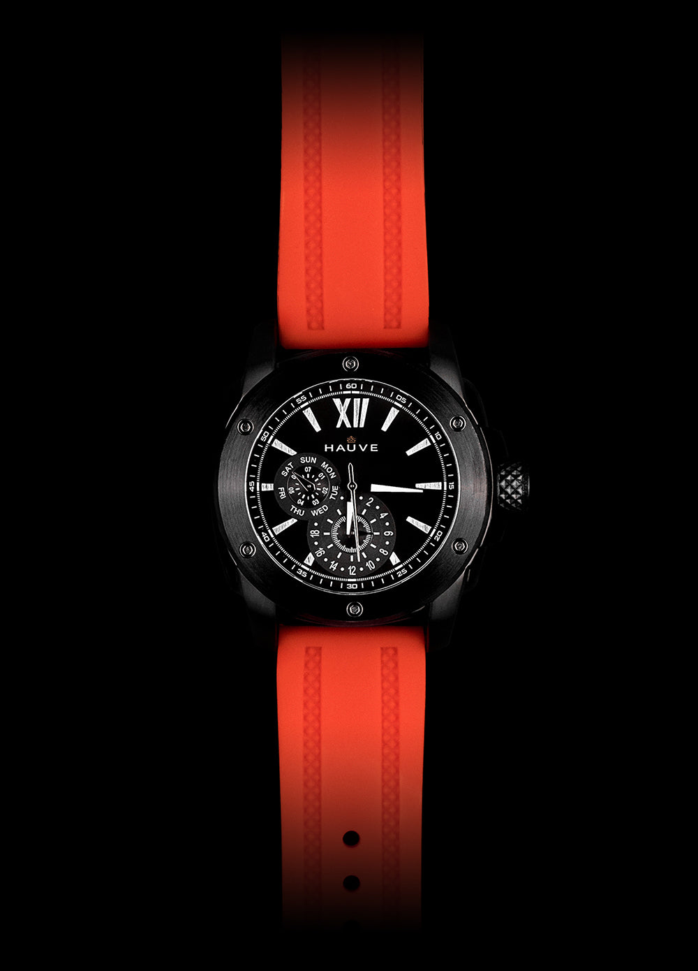 Hauve Brompton Red Sports Chronograph Watch