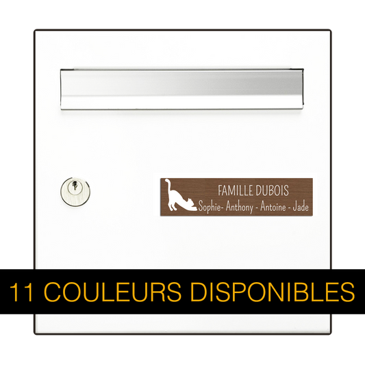 Plaque etiquette boite aux lettres