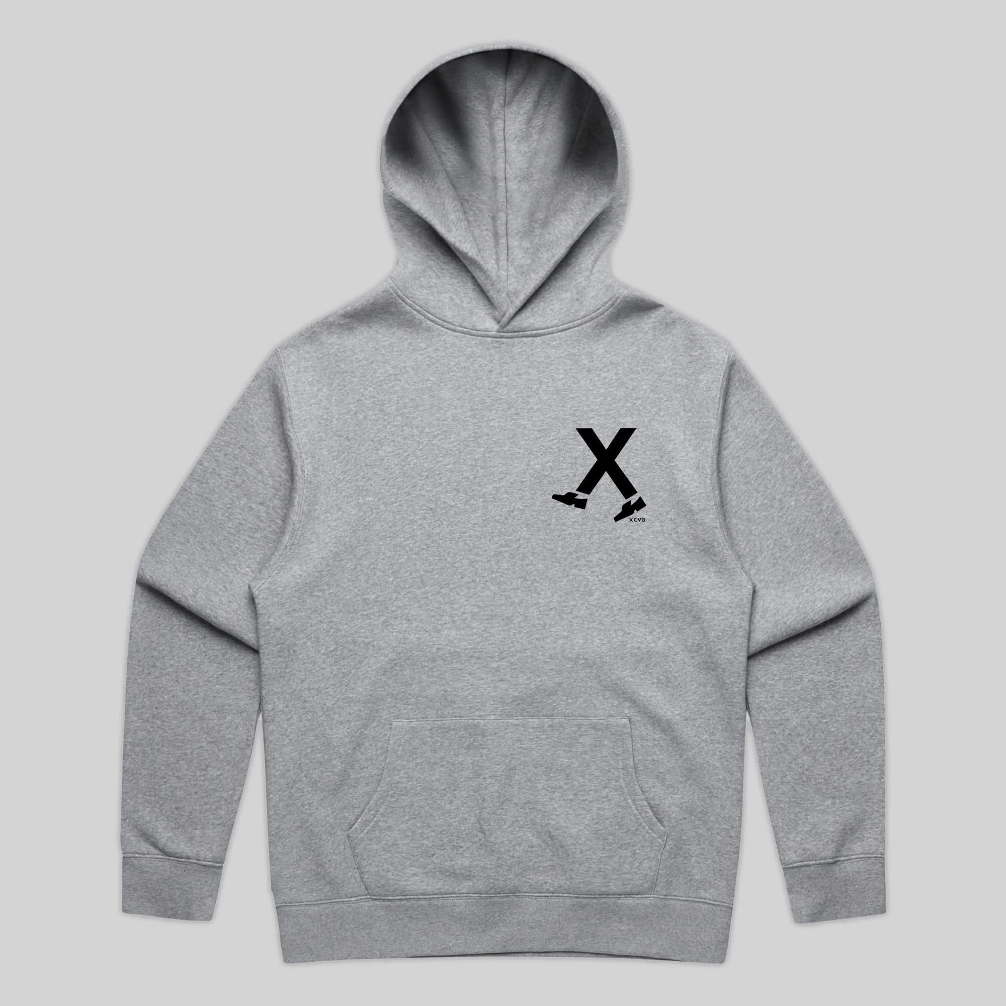 XCVB Grey Stepper Hoodie || UK Independent Streetwear Clothing Brand | XCVB