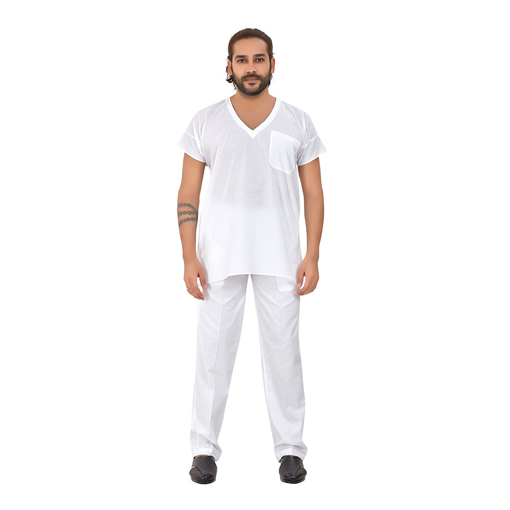 Ajay Arvindbhai Khatri Men's Pure Cotton Regular Parsi Night Wear ...