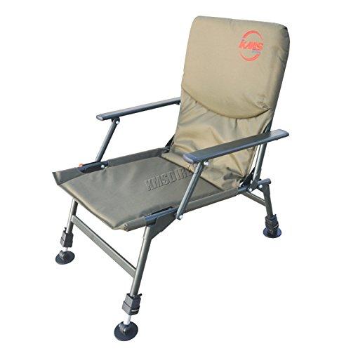 Kms Outdoor Portable Folding Carp Fishing Chair Camping Heavy Duty 4 A