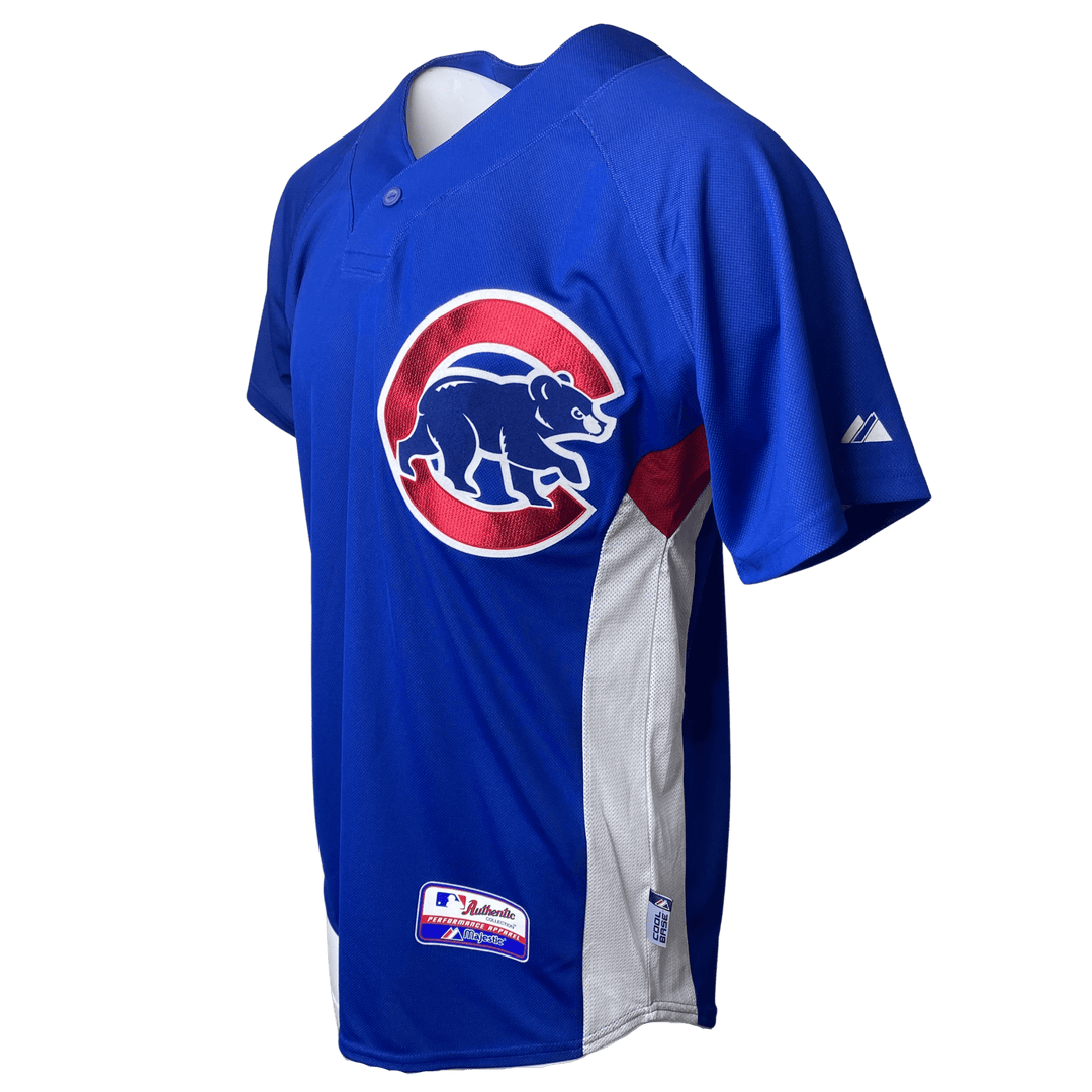 Majestic Cooperstown Collection Chicago Cubs Blank Light Blue Jersey Large