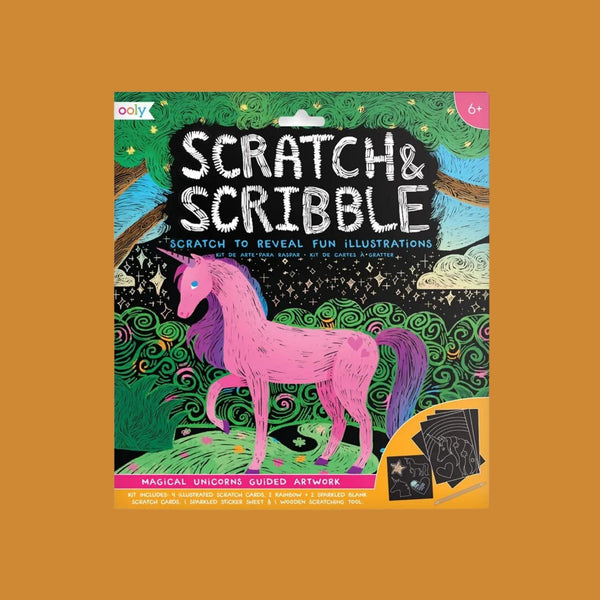 OOLY Fantastic Dragon Scratch & Scribble Art Kit