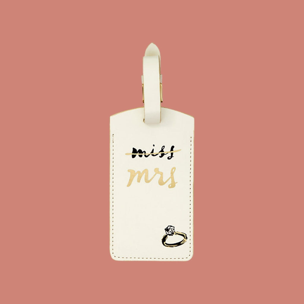 Kate Spade - Miss to Mrs Luggage Tag – harley lilac