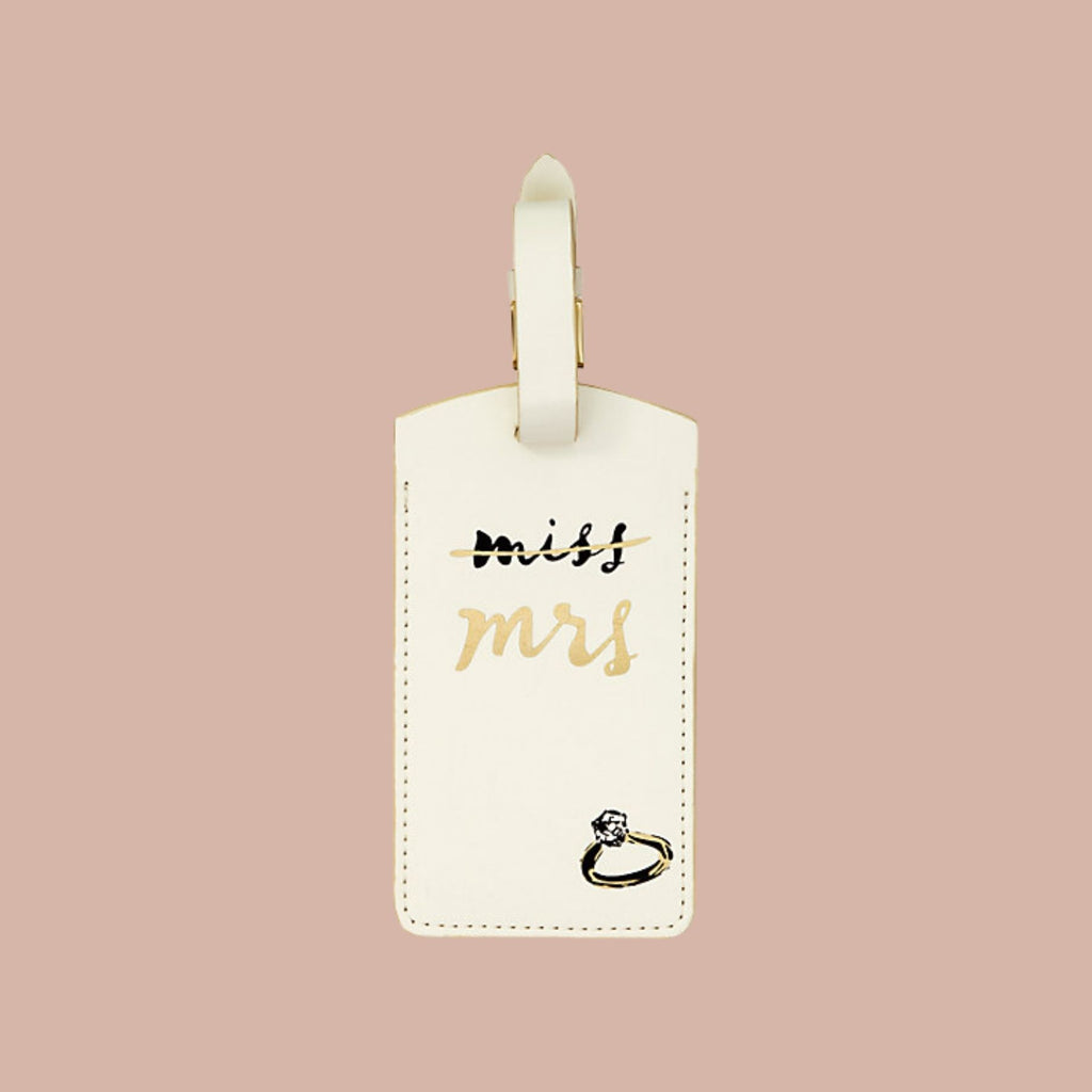 Kate Spade - Miss to Mrs Luggage Tag – harley lilac