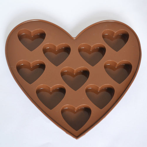 Mini Silicone Mold-6 Cavity Heart 2.5X2.5X1.25