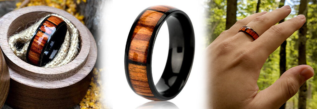 bague en bois