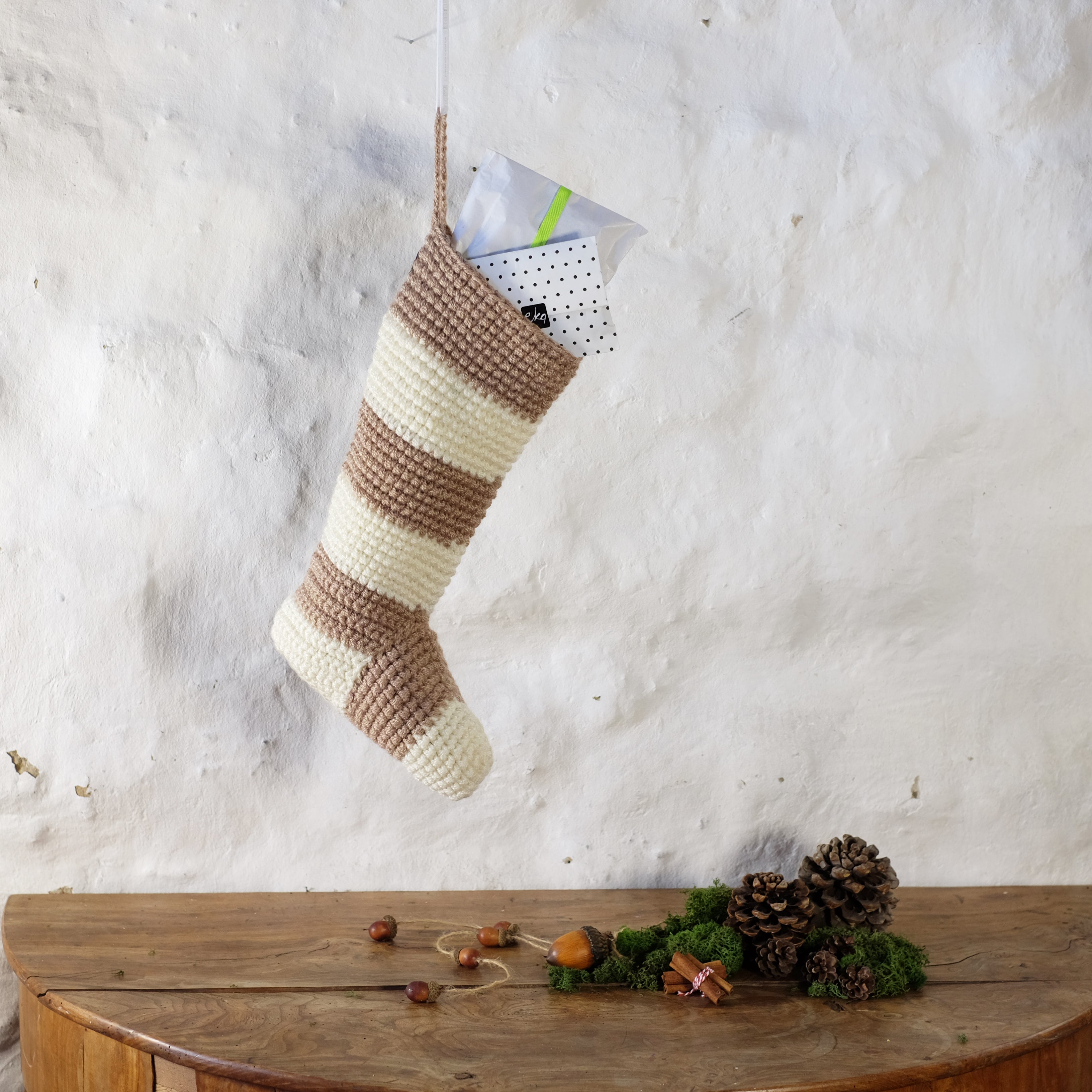 Striped Christmas Stocking