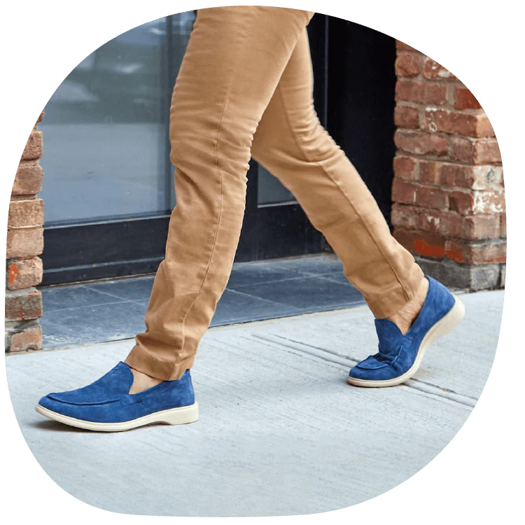 The Loafer in Cobalt Blue Suede from Amberjack