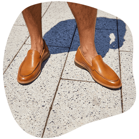 Men's Leather Honey Tan Loafer from Amerjack