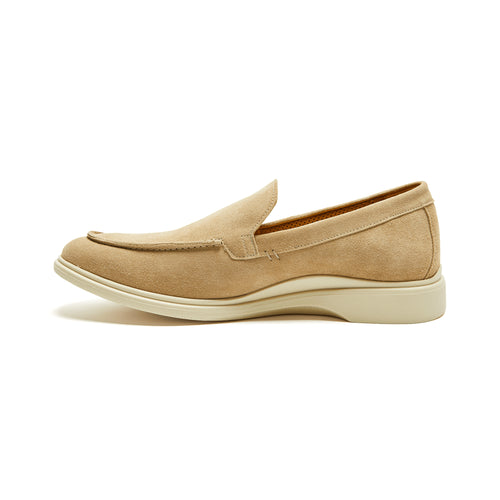 Tan suede loafer dress shoes for men from Amberjack