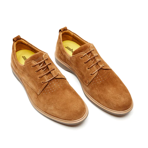 The Original suede series grizzly men’s dress shoes from Amberjack