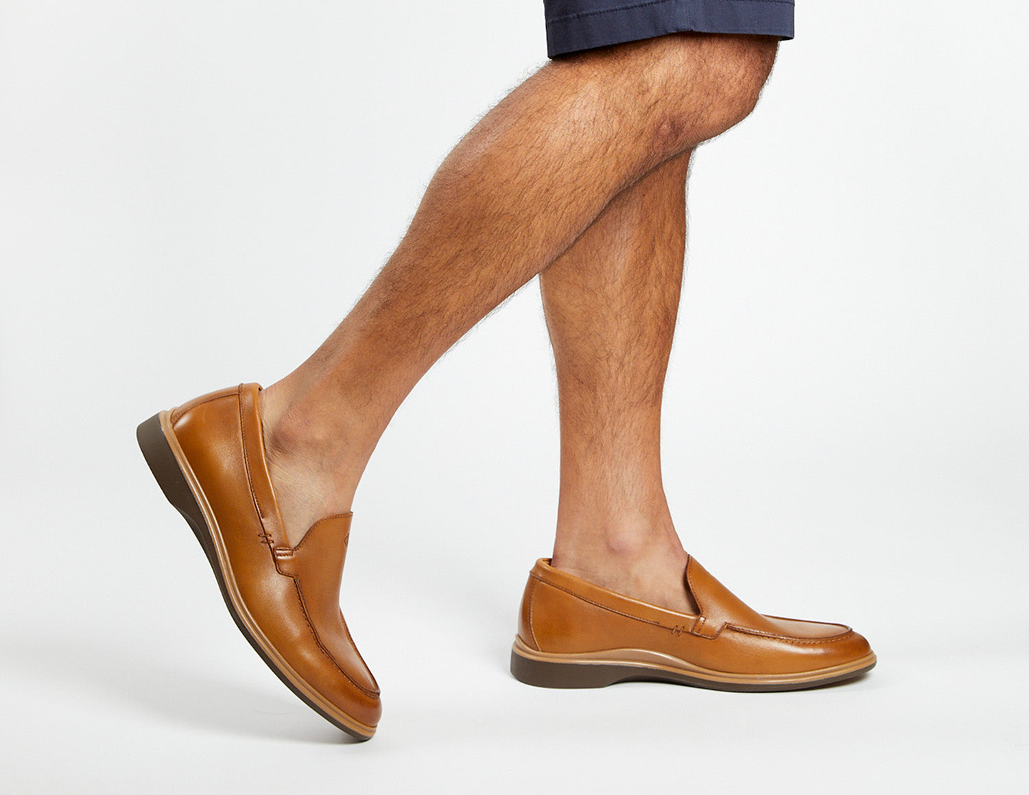 Honey colored loafers for barbers