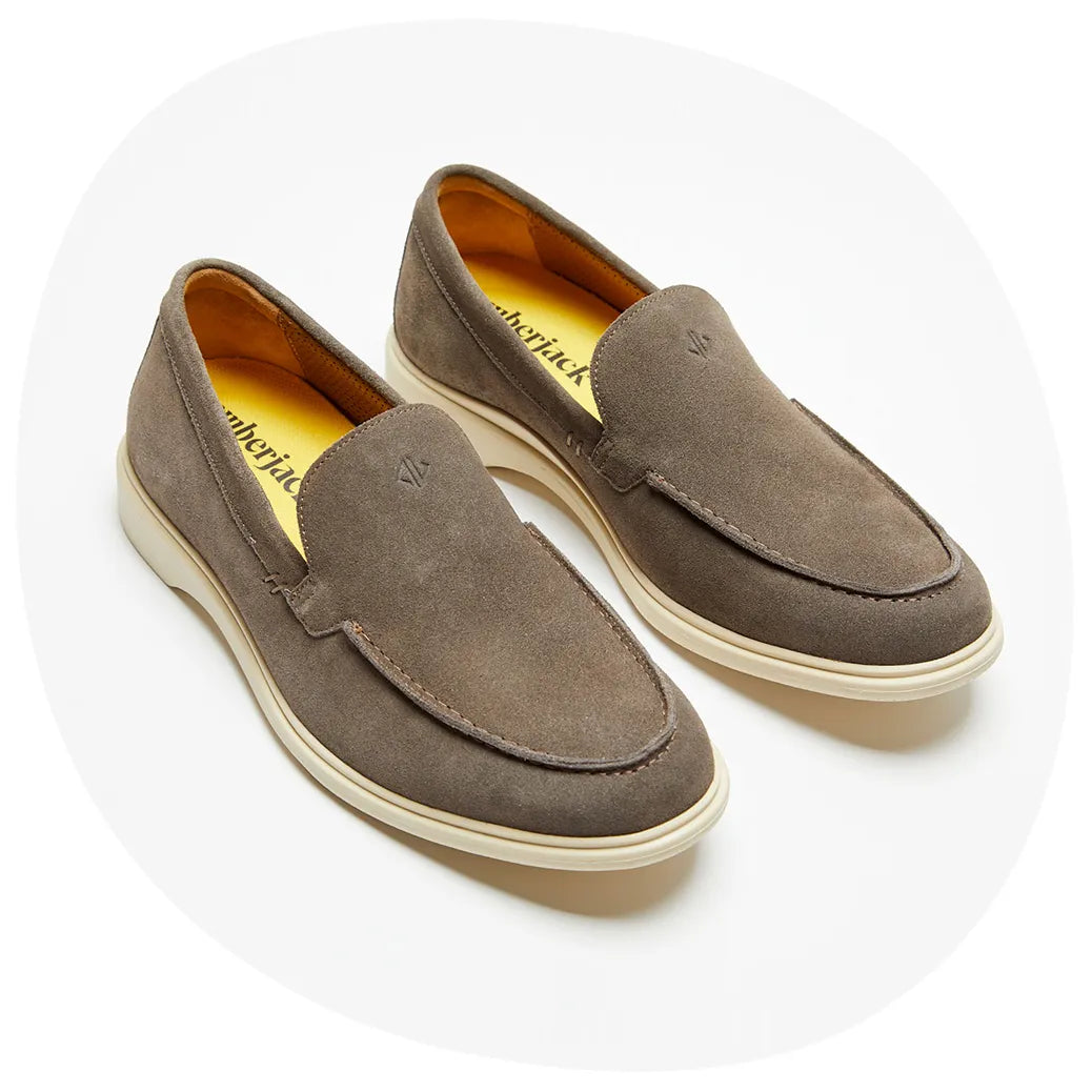 Men's loafers in slate grey