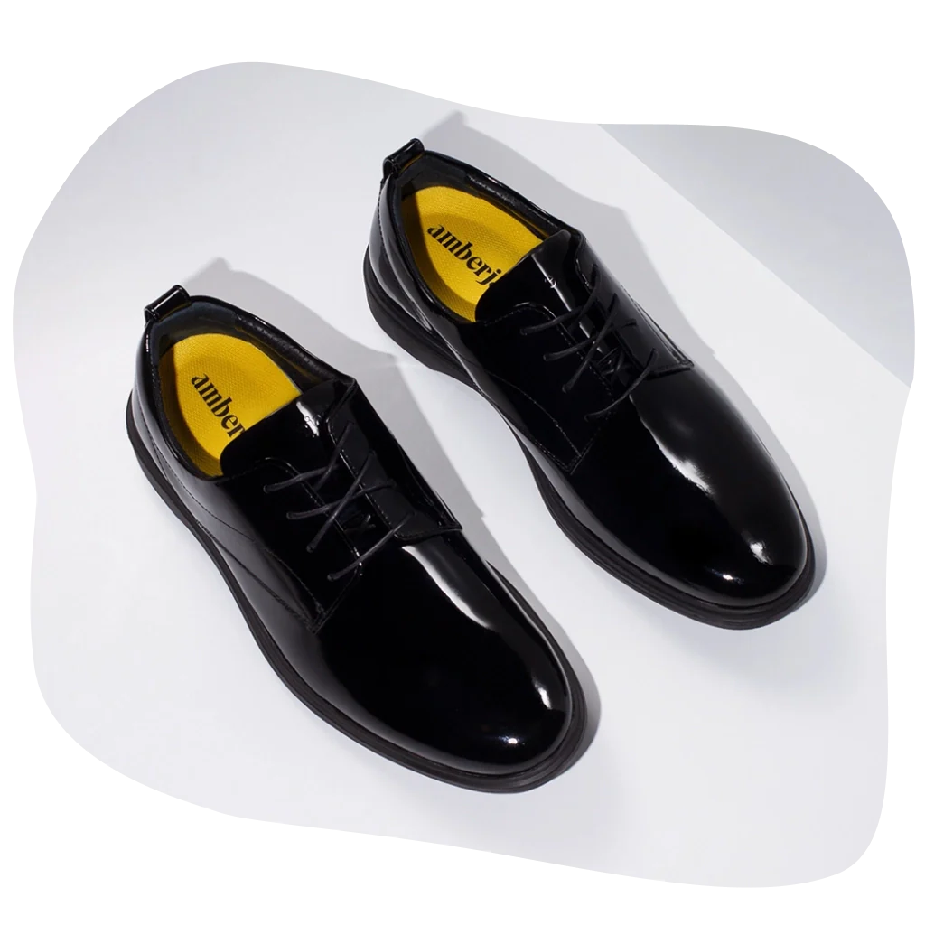 Black tuxedo shoes for men