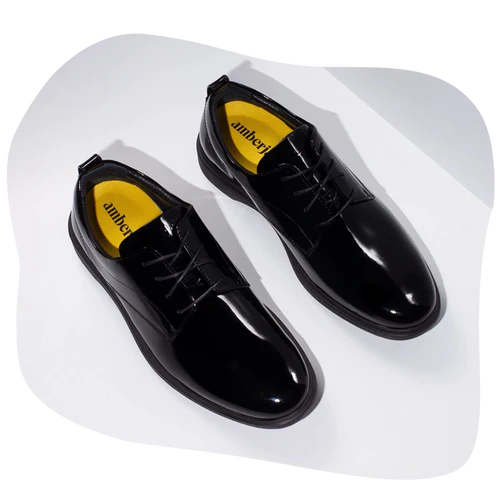 The Tux obsidian men’s dress shoes from Amberjack