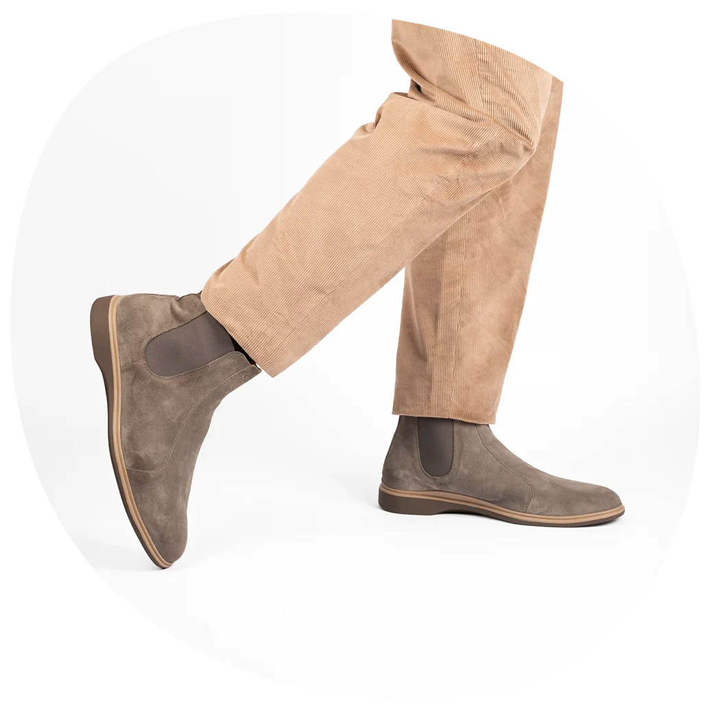 Men's chelsea boots for pharmacists in slate color