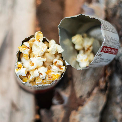 Popcorn på lägerelden