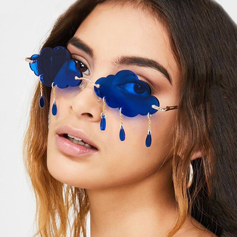 cloud sunglasses with raindrops