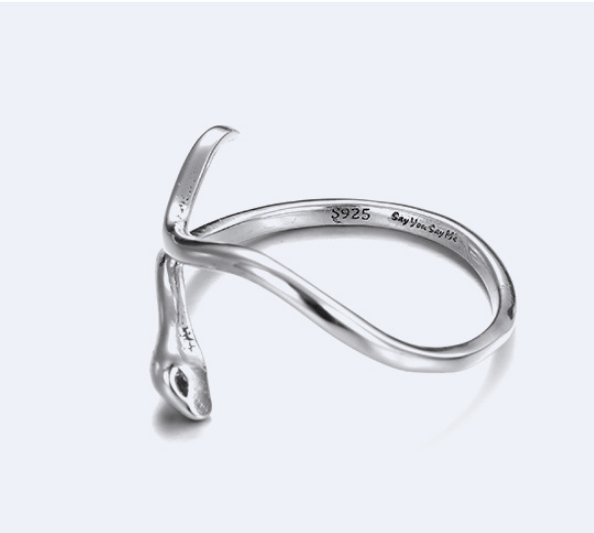 925 Silver Ring Serpentine Couple Rings Korean Creative Animal Rings - Urunigi.com