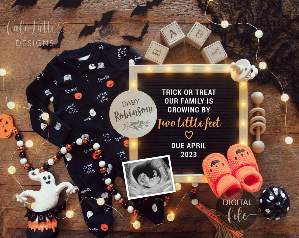 Tie Breaker Pregnancy Announcement, Printable Chalkboard Poster Sibling  Pregancy Reveal, Expecting Third Child Halloween Sign Boo-y or Ghoul