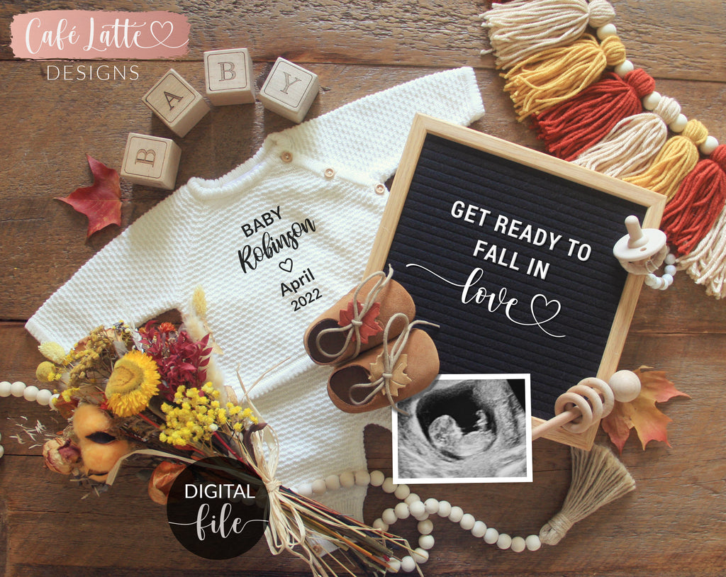 Editable Pregnancy Announcement Social Media, Keeping a Little